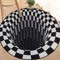 Hillylolly Vortex Teppich 3D, Visual Illusion Vortex Rutschfester, Teppich Rund, Rug, Carpet