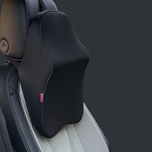 MMHGFIR Auto Nackenkissen für Kopfstütze, für Audi A4 B9 Avant Kombi 2015-2023 Autokissen Aus Leder Und Memory Foam, Reisekissen Zur Nackenstütze,Bequemes/Atmungsaktives,B