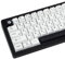 TIMSEKER 127 Keys Minimalist Black and White Japanese Keycap Set, PBT Material Cherry Profile Keycap, Dye Sublimation Custom Key Cap for ANSI Layout Mechanical Gaming Keyboard