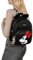 Minnie Mouse Disney Schwarzer Damen Rucksack, geräumig, Stadt Rucksack 33x24x11cm