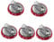 Angoily 5pcs Replacement Oven Knobs Universal Stove Knobs Cooker Thermostat Gas Stove Control Range Control Oven Temperature