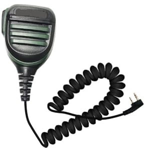 LNBNKZYBPM Convient for BAOFENG Microphone Talkie Walkie Tangent Mic Épaule Haut-Parleur PTT Quatre Couleurs Convient for BF Ham Radio 888S UV82 UV5R UV10R UV16 P15UV(Green-1PC)