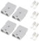 4 Stück 50A Batterieanschluss Stecker – Grau PC Schnellverbindungsstecker Mit Insgesamt 8 Kupfer Anschlussstiften, 50 Ampere Steckverbinder Für Ladegeräte, Elektrofahrzeuge Und Batterien