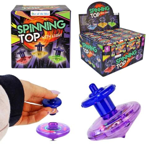 Kreisel zum Abfeuern – ca. 5,5 cm – Drehkreisel Spielzeug mit Starter – Aufstecken, drehen und starten – Action Spielzeug für Kinder (24)