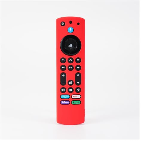 1PCS Silicone Remote Case For 2023 Fire TV Stick 4K Max 2nd/Fire Omni Series/Fire 4-Series Cover(Red)