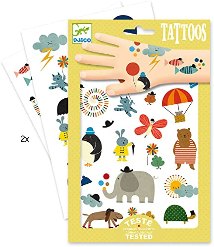 Djeco Tattoos: Pretty Little Things Temporäre Klebetattoos #dj09579