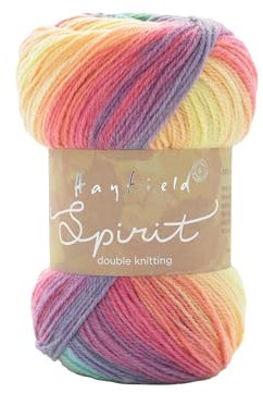 Sirdar Hayfield Spirit DK, Sundown (408), 100 g: Doppelstrickgarn, Acryl-Wolle, Orange-Red, Multicolored