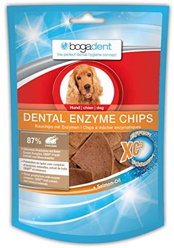 bogar, Bogadent Dental Sticks Hund, Zahnpflege für Hunde, Leckere Hundesnacks zur Vorbeugung von Zahnstein, Hundezubehör, Mit Fleisch, Früchten und Mineralstoffen, 40 g