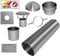 9m 5inch125mm multifuel Stove Wood Burner Flue Liner + Installation kit Chimney