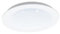 EGLO LED Einbaustrahler Fiobbo, Ø 22,5 cm, Spot aus Stahl in weiß, Kunststoff Leuchtfläche mit Kristalleffekt, Einbauleuchte flach, Einbautiefe 50mm, warmweiß