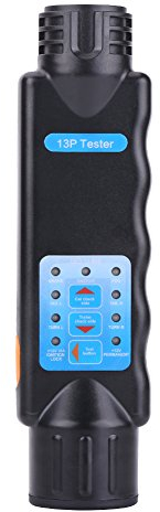 Anhänger Beleuchtung Prüfgerät, 12V 13 Pin LED-Licht Anhänger Kabel Stromkreis Tester Verdrahtung Kabel Strom Stecker Steckdose Tester für Fahrzeug Anhänger Anhängerkupplung Abschleppen