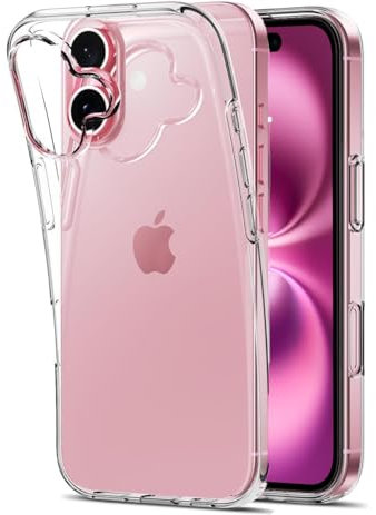 KP TECHNOLOGY Case For iPhone 16, Clear Case Thin Transparent Silicone Gel Cover for iPhone 16 (CLEAR)