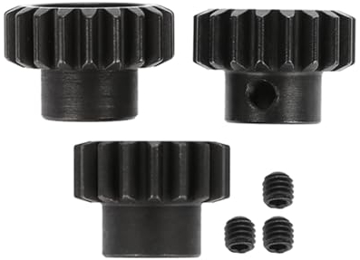 Drfeify RC Motor Ritzel, 17T-22T Metall Zahnrad für 1/8 Truck und Car - Robuster Antriebsritzel mit 5mm Bohrung