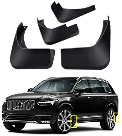 TOPGRIL Schmutzfänger-Set für Volvo XC90 2016–2021, Schmutzfänger, Spritzschutz, vorne und hinten, 4-teiliges Set