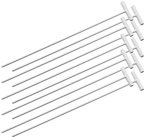 ZRM&E Juego de 10 barras en forma de T para palomas en forma de T, suministros para atrapar palomas y pájaros, trampa unidireccional para palomas de carreras y otros pájaros