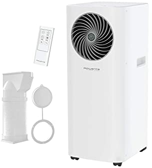 Rowenta 3 in 1 Klimagerät Turbo Cool AU5010 | Mobile Klimaanlage, Ventilator, Luftentfeuchter in Einem | Schlauch & Fernbedienung inklusive | Eco-Modus, Weiß