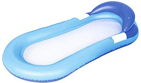 Aigid Salon Flottant, Piscine Gonflable Simple Radeau Flottant Salon Chaise Flottante Jouet d'eau pour Hommes Femmes(Bleu)