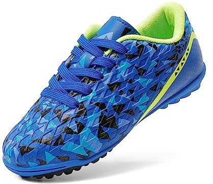 DREAM PAIRS Boys Girls Soccer Shoes | Lace Up Sport Training Youth Football Shoes for Little Kid, Big Kid, Toddler