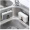 Koksi Kitchen Plastic Sink Caddy with Strong, Removable Suction Cups - Sponge Holder