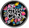 BPA Aufnäher Patches Blumen,Patches zum Aufbügeln,Bügel Patches,Flicken zum Aufbügeln-Girl Can