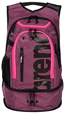ARENA Fastpack 3.0 Sportlicher Rucksack für den Strand, das Fitnessstudio und den Sport, Reisetasche aus Wasserabweisendem Stoff mit Gepolsterten Schultergurten, Schuh- und Nasskleiderfach, 40 Liter