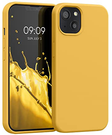 kwmobile Housse Compatible avec Apple iPhone 13 Coque - Housse de téléphone Protection Souple en TPU Silicone - Mangue