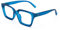 Amorays Occhiali da Lettura Oversize Square Frame Vintage con Anti Luce Blu Lenti Cerniera a Molla Occhiali Presbiopia Lettori per Donna Uomo 6561NEW(Blu,+2.5)