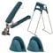 Anjing Dish Bowl Clip Gripper Set,Cooking Tongs,Silicone Heat Resistant Gloves,Anti Scalding Hot Plate Clamp Kitchen Pot Holder Lifter 4PCS,Green