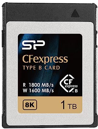 Silicon Power 1TB CFexpress Type B Memory Card, Up to 1800MB/s Read, Min Sustained Write: 1500MB/s