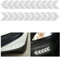 JNNJ 2Pcs Auto Pfeil Reflektierende Warnung Aufkleber, Nacht Zeit Hohe Sichtbarkeit Selbst Klebeband, Universal für Auto Anhänger LKW Motorrad Fahrrad Boot（Silber/Weiß）
