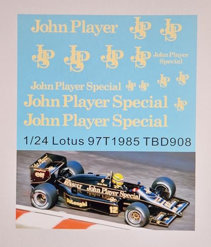 1/24 Waterslide Decals für Lotus 97T 1985 Ayrton Senna Missing JPS Decal TBD908