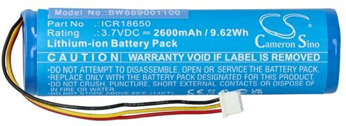 vhbw Akku Ersatz für Corsair ICR18650 für kabellose Tastatur (2600 mAh, 3,7 V, Li-Ion)