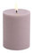 Uyuni UL-PI-LL78010 LED Pillar Candle, Light Lavender, Rustikal, 7,8 x 10,1 cm