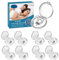 BARAC Antirronquidos para Dormir, Dilatadores Nasales, Clip Silicona Nariz para mejora Respiración, Ayuda a Dormir (8 Piezas)