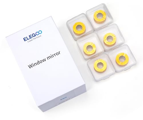 ELEGOO Fensterspiegel für PHECDA Laser Graviermaschine, 28 mm x 28 mm x 10 mm