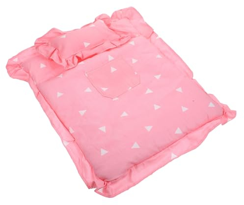 Abaodam Puppenbettwäsche Schlummerbett-Zubehör Bunter Blumendruck Puppenschlafsack Puppenschlafzimmer-Zubehör Für 20 cm Große Puppen Übernachtungsparty