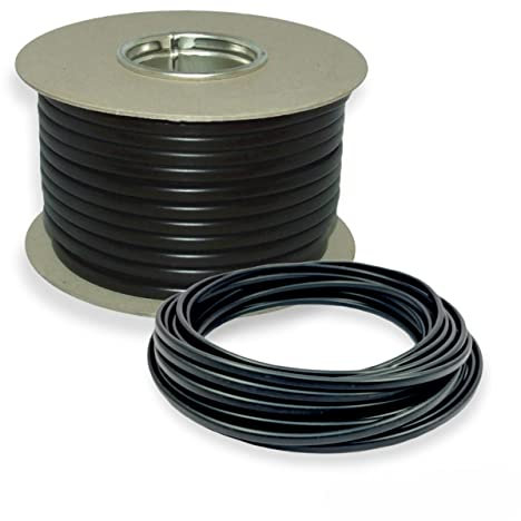 Twin 2 Core Cable 12v 24v 2Core Flat Thin Wall Wire All Amp Red/Black Automotive (14 Amps - 0.75mm x 30 Metre Reel)