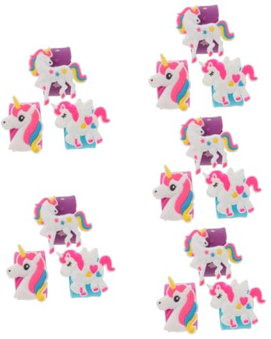 ibasenice 15 Stk Einhorn-pat-kreis Armbänder Handgelenkband Einhorn-slap-bands Spielzeuge Klatschbänder Für Partytüten Slap-bands Für Partys Schlagbänder Schmuck Kieselgel Schüttgut Kind