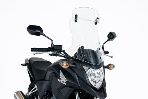 Puig 6002W Touring-Scheibe mit Verstellvisier Transparent, entwickelt zur Optimierung der Aerodynamik, mehr Windschutz und höheren Komfort, Stabilität und Sicherheit auf jeder Route