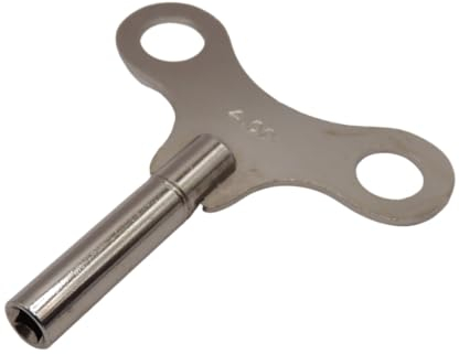 KD89 Aufziehschlüssel Typ Schmetterling aus vernickeltem Stahl für Uhren, Pendel, alt oder modern, Glocken, Spieluhr, Kaminuhr, Kommode, Rinderauge (Nr. 2 = 2,75 mm)