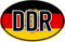 Dykgraaf DDR Aufkleber Schwarz Rot Gold Länderkennzeichen Deutschland Sticker Auto Motorrad LKW Boot Anhänger Ostdeutschland Ossi Ostalgie