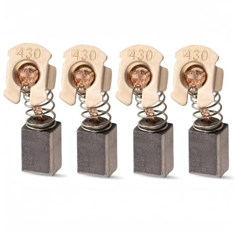 4 Pcs Woodworking Machine Carbon Brush CB430 Carbon Motor Brushes Replacement Compatible with Makita 18V LXT Angle Grinder BHR200 DGA452 DGA452Z