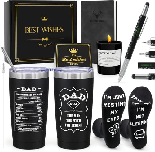 SunmeiTrad Gifts for Fathers Day Dad Gifts, from Daughter, Son, Personalised Christmas Birthday Anniversary Presents for Dad
