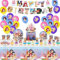 Princess Partygeschirr Set, 93 Stück Prinzessin Geburtstag Deko, Prinzessin Pappteller Kindergeburtstag Luftballons Pappteller Tassen Servietten Tischdecke für Party 10 Gäste