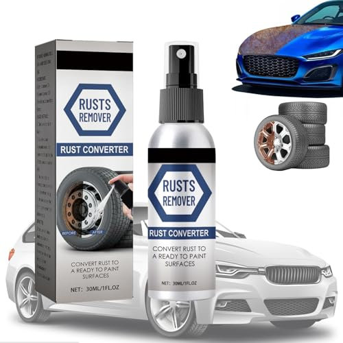 KARELLS Convertidor de Oxido,30 ml Spray de Eliminación de óxido,Eliminador de Oxido,Convertidor Oxido,Car Rust Remover Spray,Quita Oxido Metal,Eliminador óxido Metal,Rust Remover Spray
