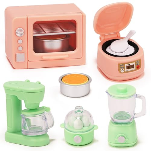 Miniatur Puppenhaus Zubehör Küche, 1:12 Miniatur Lebensmittel Puppenhaus, Miniatur Lebensmittel Spielzeug Set, Weihnachten Küche Zubehör Essen Deko Geschenk für Mädchen Jungen (C)