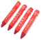 BUGUUYO Waterproof Tire Crayon Pen 4 Hexagonal Shaped Markers for Car Truck Lumber Glass Sturdy Easy to Use