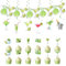 Espresso Martini Birthday Summer Party Decorations, Green Pink Martini Glass Banner Garland, Assorted Martini Bar Cake Topper, Hanging Swirls for Tiny Bit Older Bachelor Bridal Shower Supplies