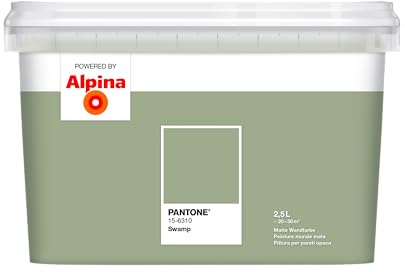 Alpina PANTONE Swamp – Wandfarbe im PANTONE-Farbton – 2,5 Liter