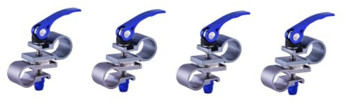 Yardwe 4 Piezas Paragüero Profesional Paraguas Ultravioleta Sombrillas De Exterior con Base Sombrilla De Playa Al Aire Piscina Pesas De Sombrilla Pabellón Blue Aleación De Aluminio